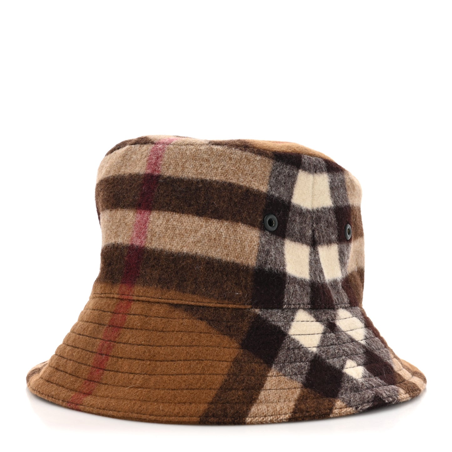 Wool Check Bucket Hat L