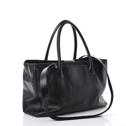 Chanel Calfskin Cerf Executive Shopper Tote Black 4 of 14