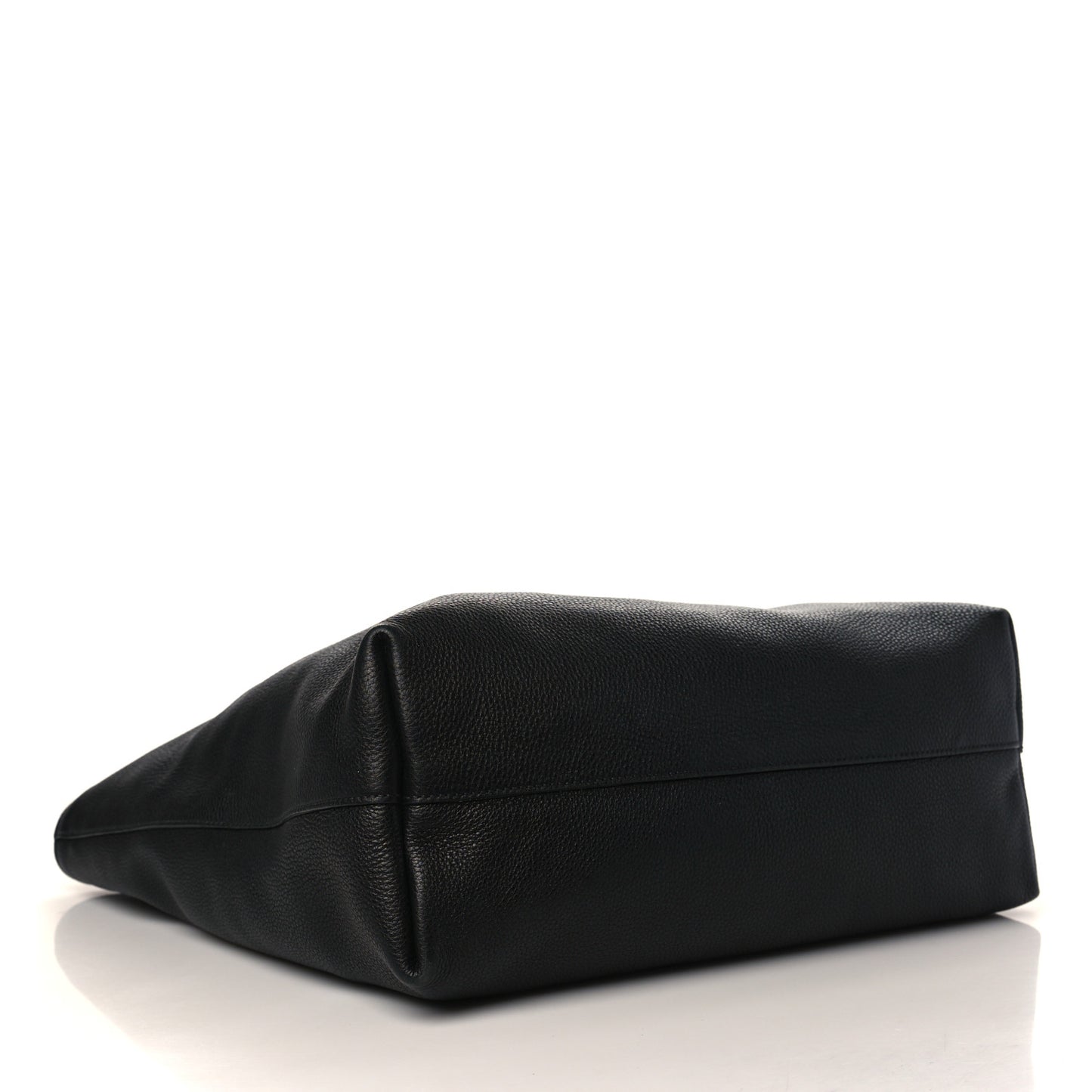 Vitello Daino Shopping Tote Black