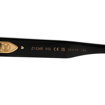 Louis Vuitton Acetate My Monogram Square Sunglasses Z1526E Black 5 of 7