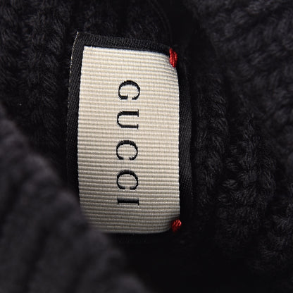Gucci X SEGA Wool Crystal Guccy Beanie Hat M Black 5 of 6