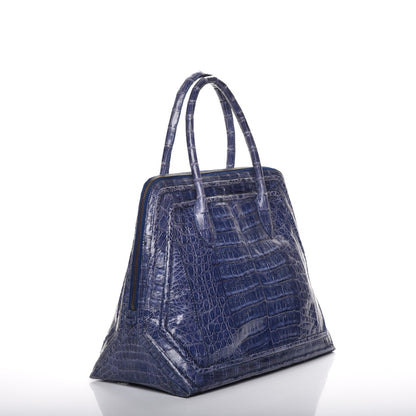 Nancy Gonzalez Crocodile Tote Purple 3 of 6