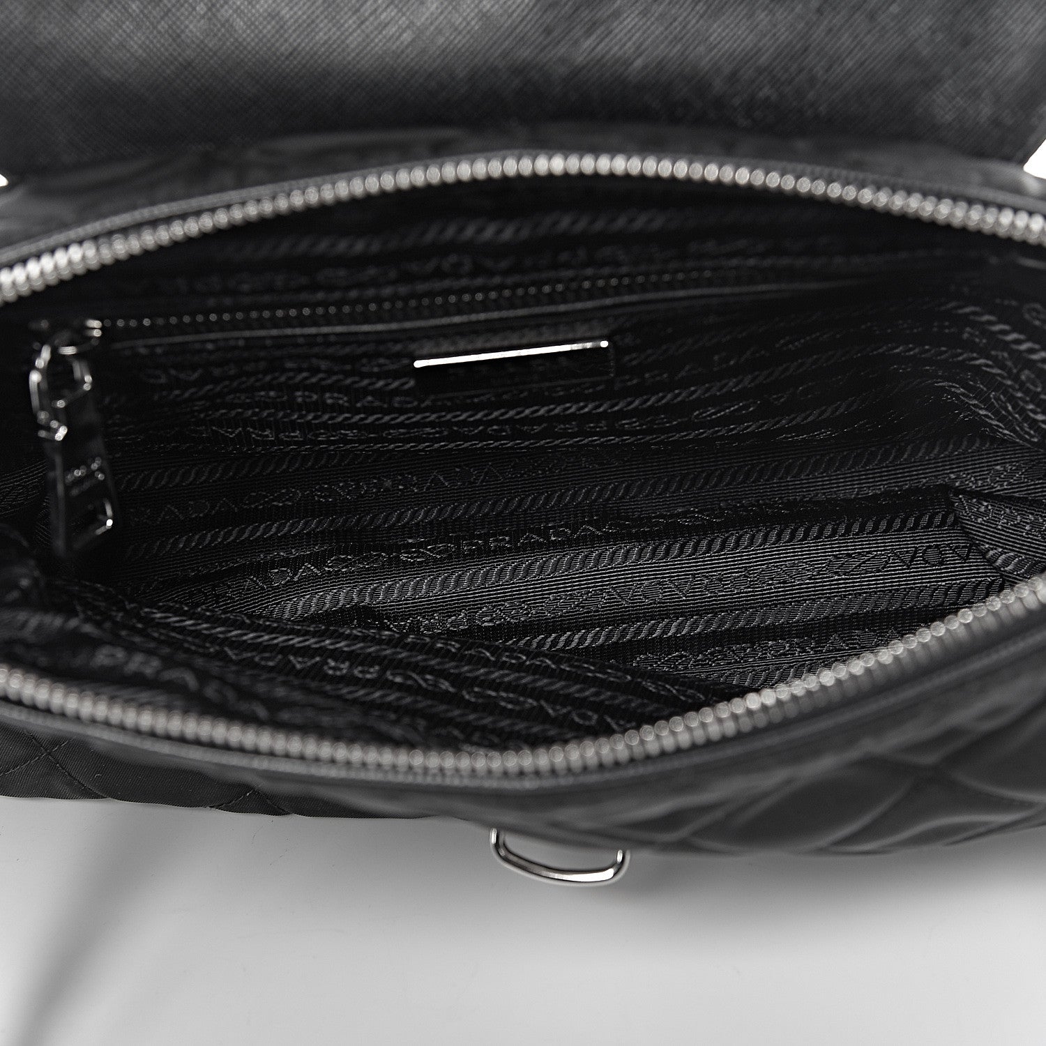 Prada Nylon Tessuto Impuntu Quilted Flap Black 5 of 11