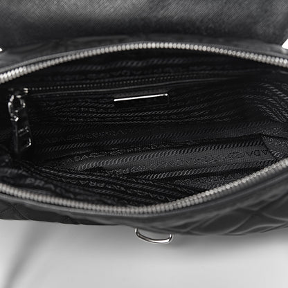 Prada Nylon Tessuto Impuntu Quilted Flap Black 5 of 11