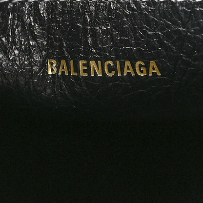 Balenciaga Agneau Arena Striped Patchwork Small Barbes East West Shopper Black White 6 of 10