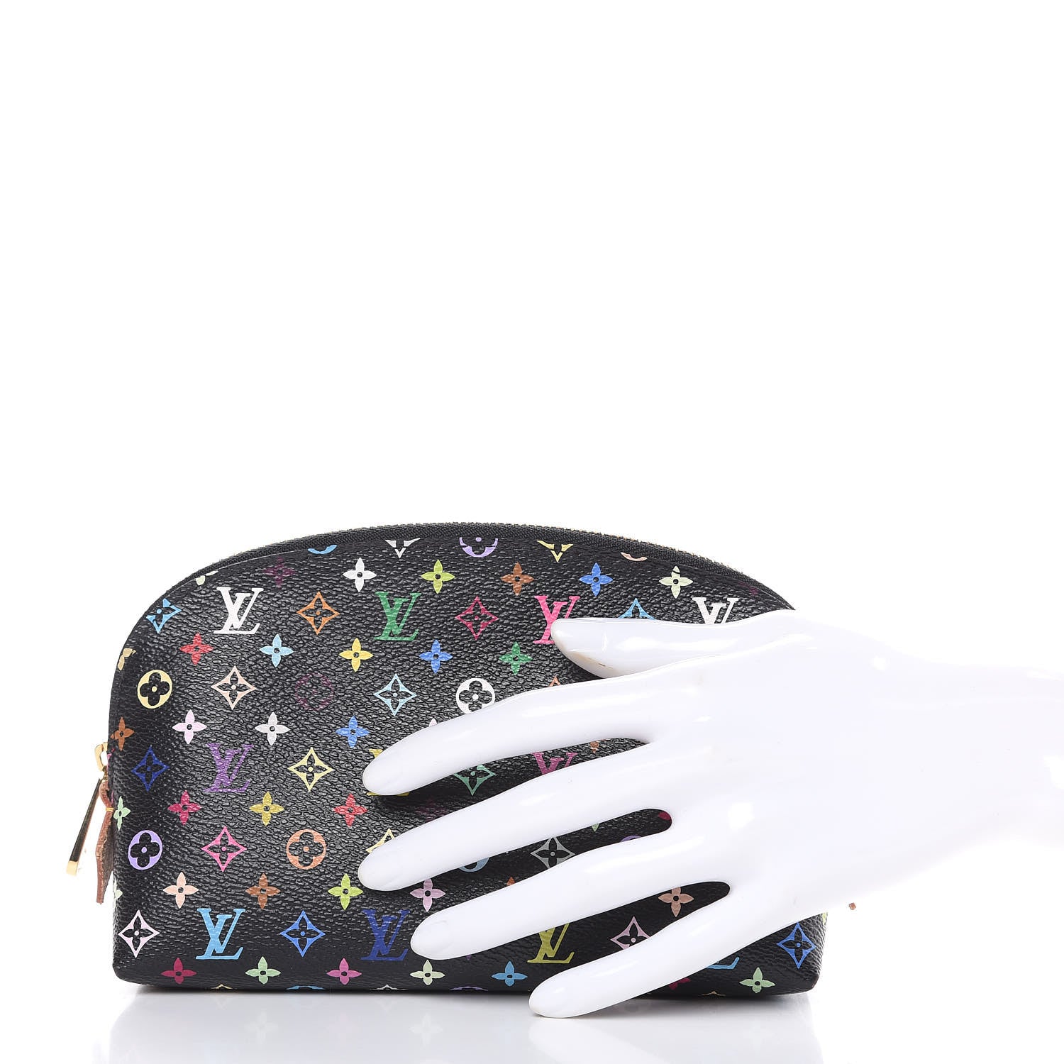 Louis Vuitton Monogram Multicolor Cosmetic Pouch Black Grenade 2 of 10