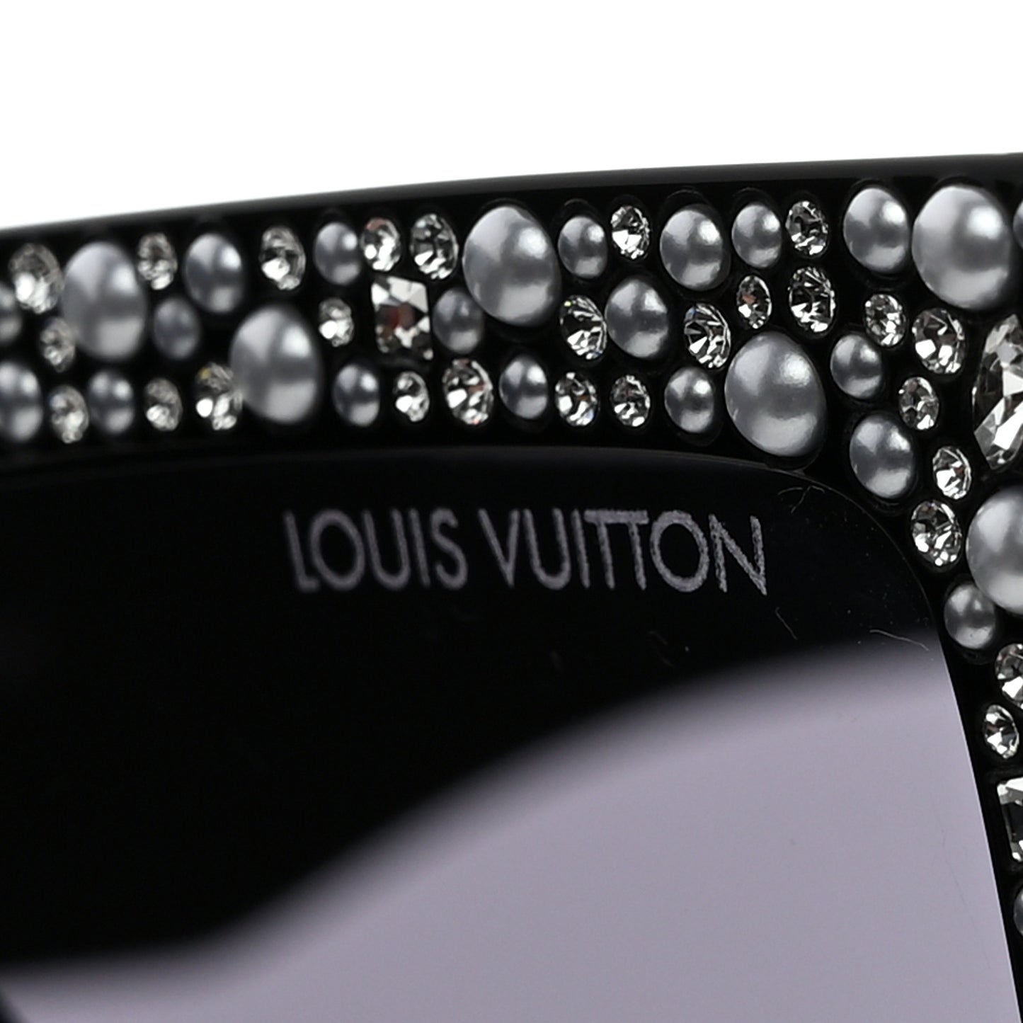 Acetate LV Clash Pearls & Strass Sunglasses Z2396W Black