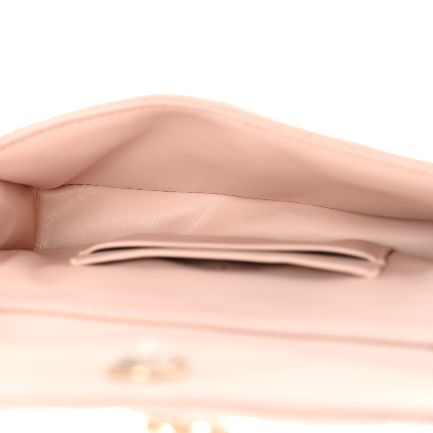 Lambskin Cannage Dior Talk Phone Pouch Rose Poudre