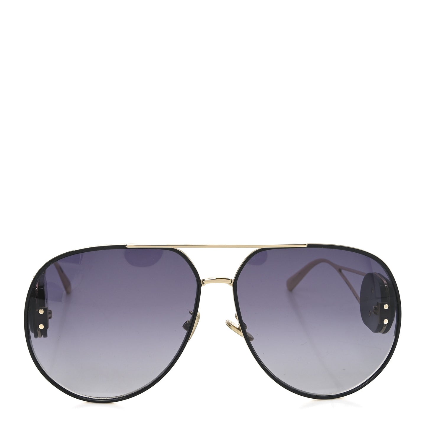 Metal DiorBobby A1U Aviator Sunglasses Black