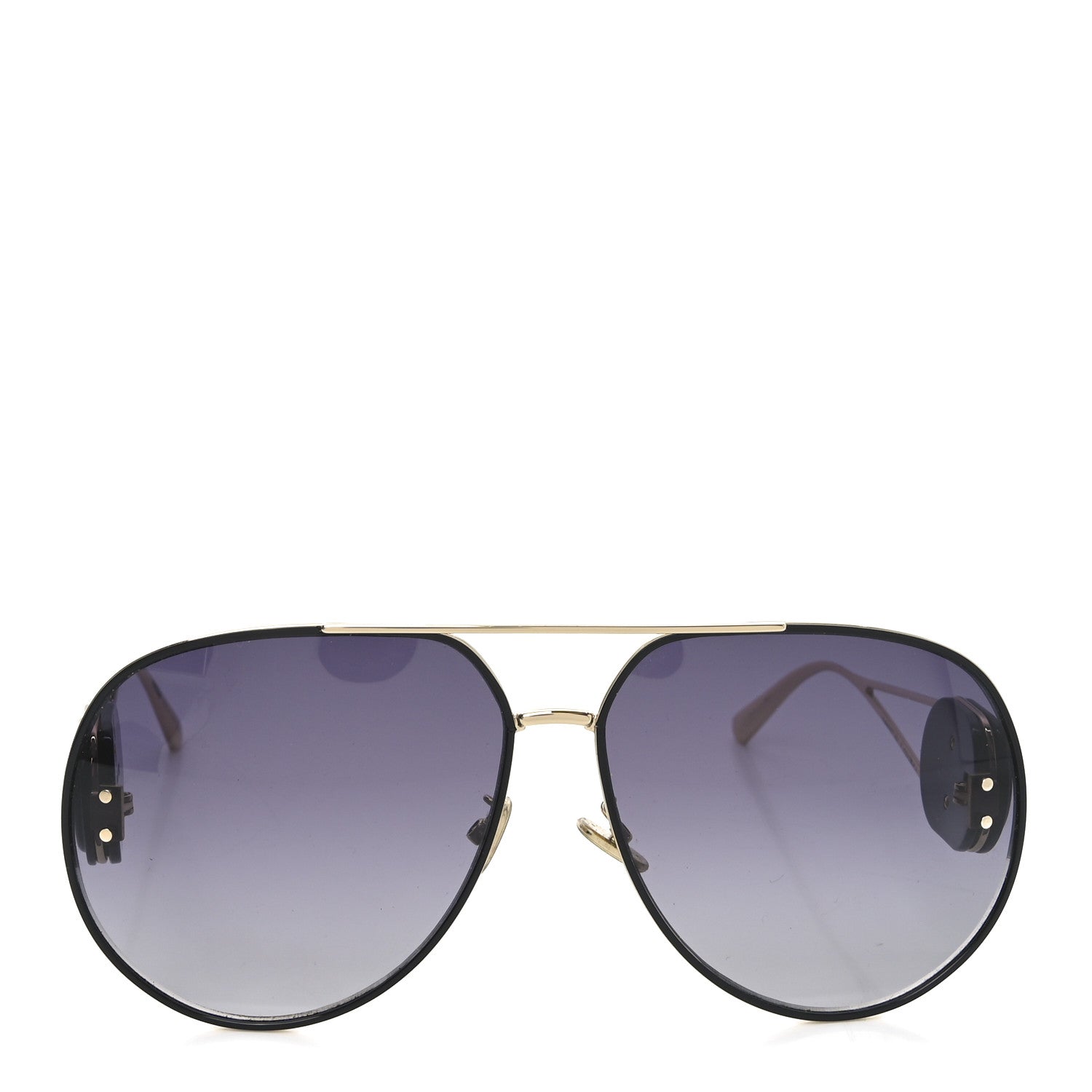 Christian Dior Metal DiorBobby A1U Aviator Sunglasses Black 2 of 7