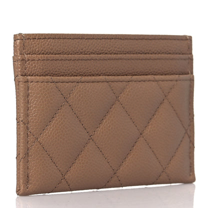 Chanel Caviar Quilted Multi Chain Card Holder Beige 3 of 10