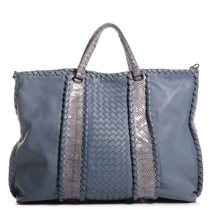 Bottega Veneta Nappa Intrecciato Ayers Convertible Tote Krim 1 of 8