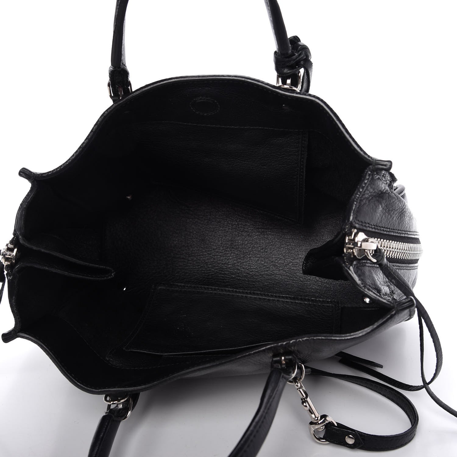 Balenciaga Veau Papier A6 Zip Around Tote Black 5 of 9