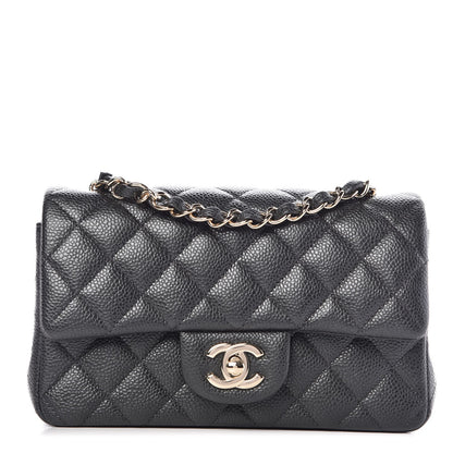 Chanel Caviar Quilted Mini Rectangular Flap Dark Grey 1 of 7