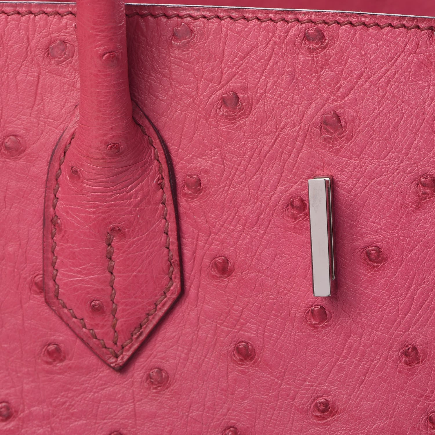 Hermes Ostrich Birkin 35 Fuchsia 28 of 43