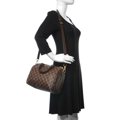 Louis Vuitton Damier Ebene Speedy Bandouliere 25 3 of 9