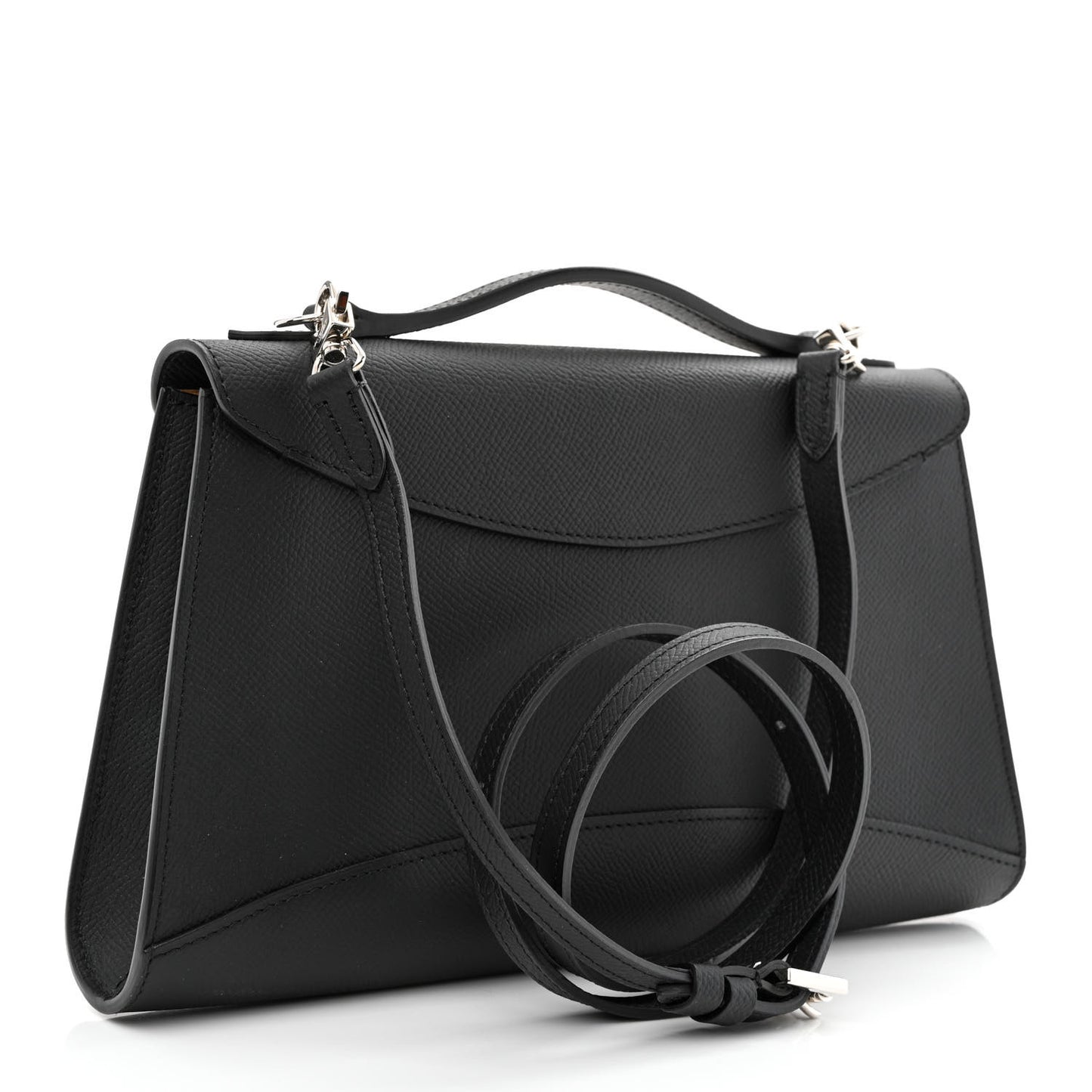 Carat Calfskin Gabrielle Clutch Black