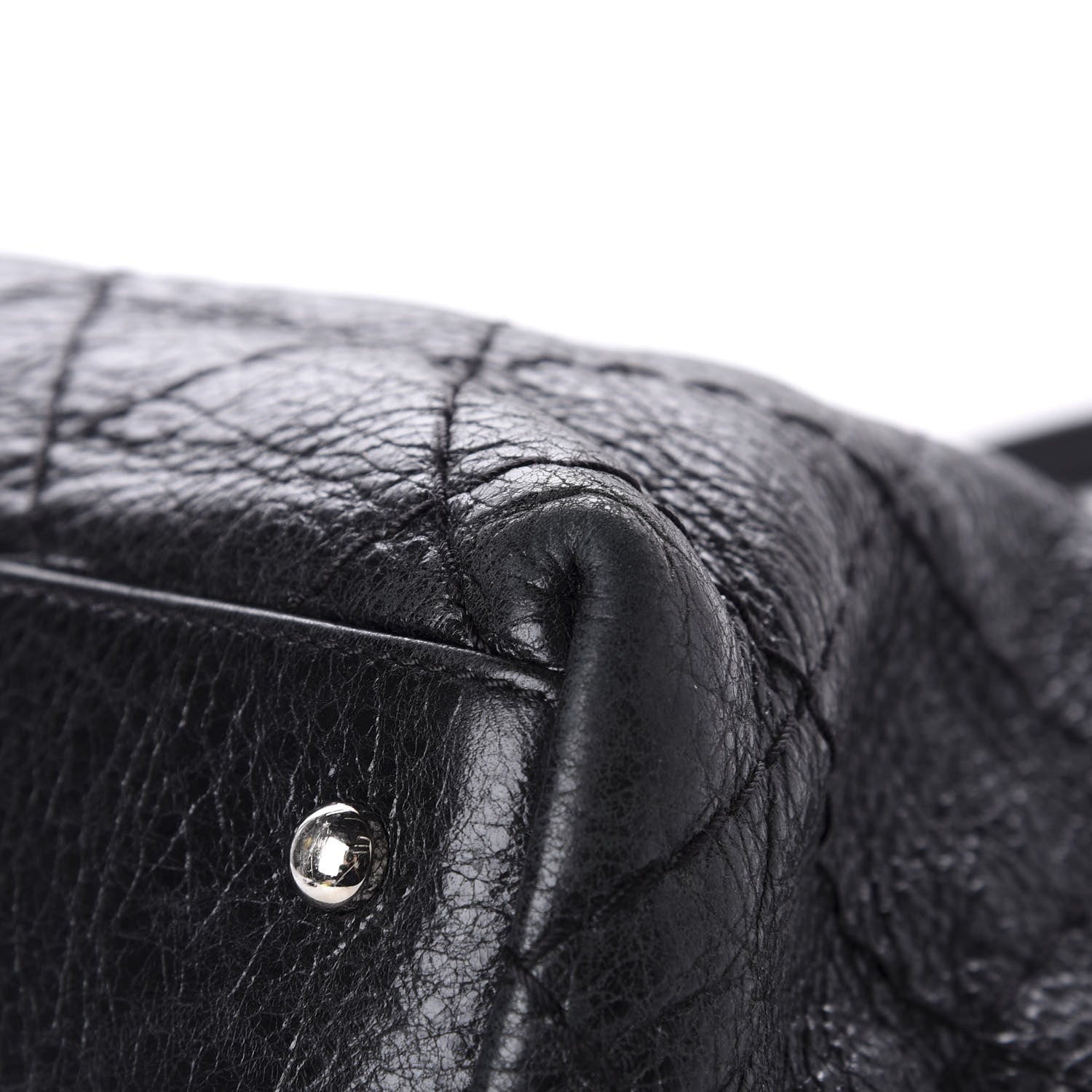 Chanel Glazed Calfskin Large On The Road Tote Black 12 of 14