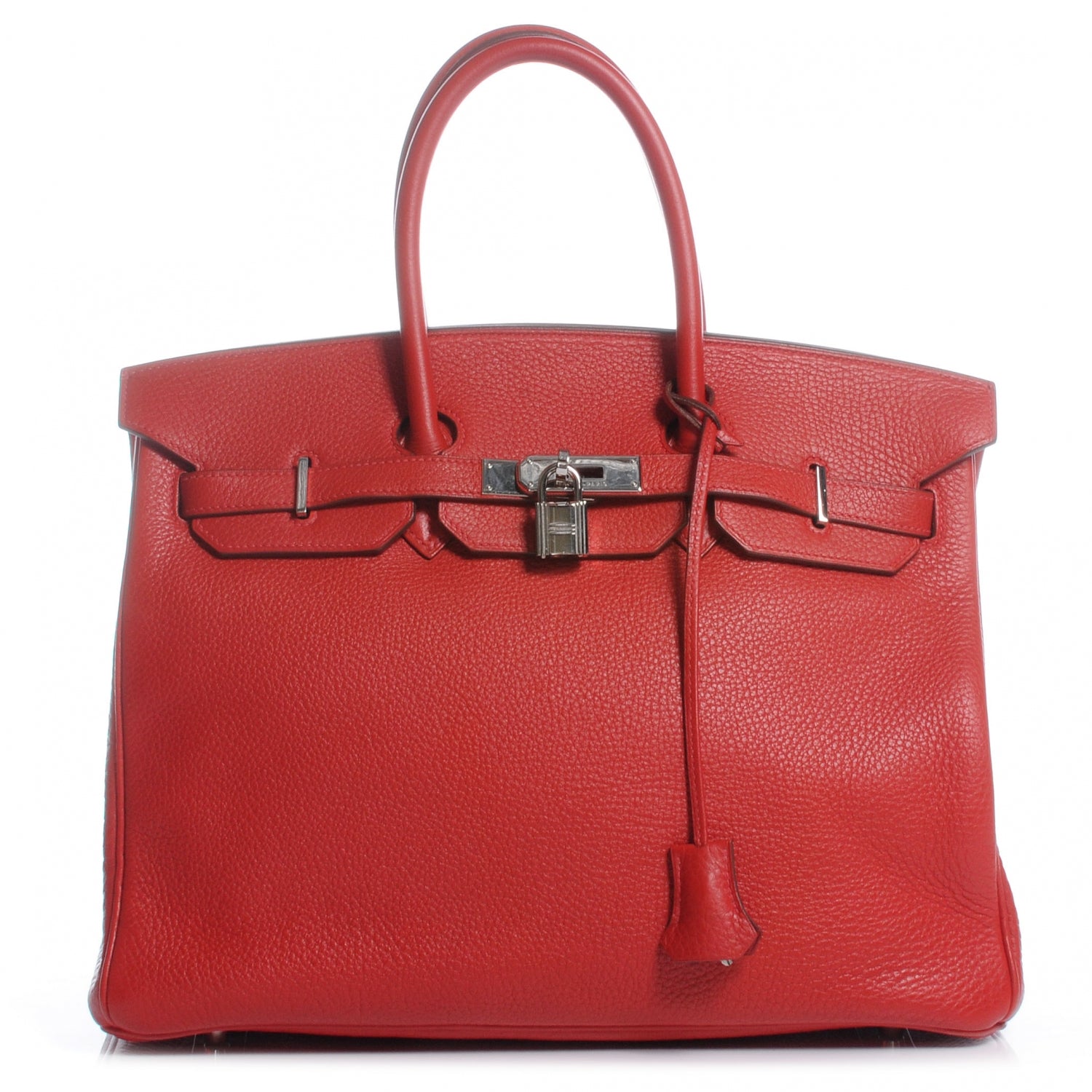 Hermes Taurillon Clemence Birkin 35 Rouge 1 of 12