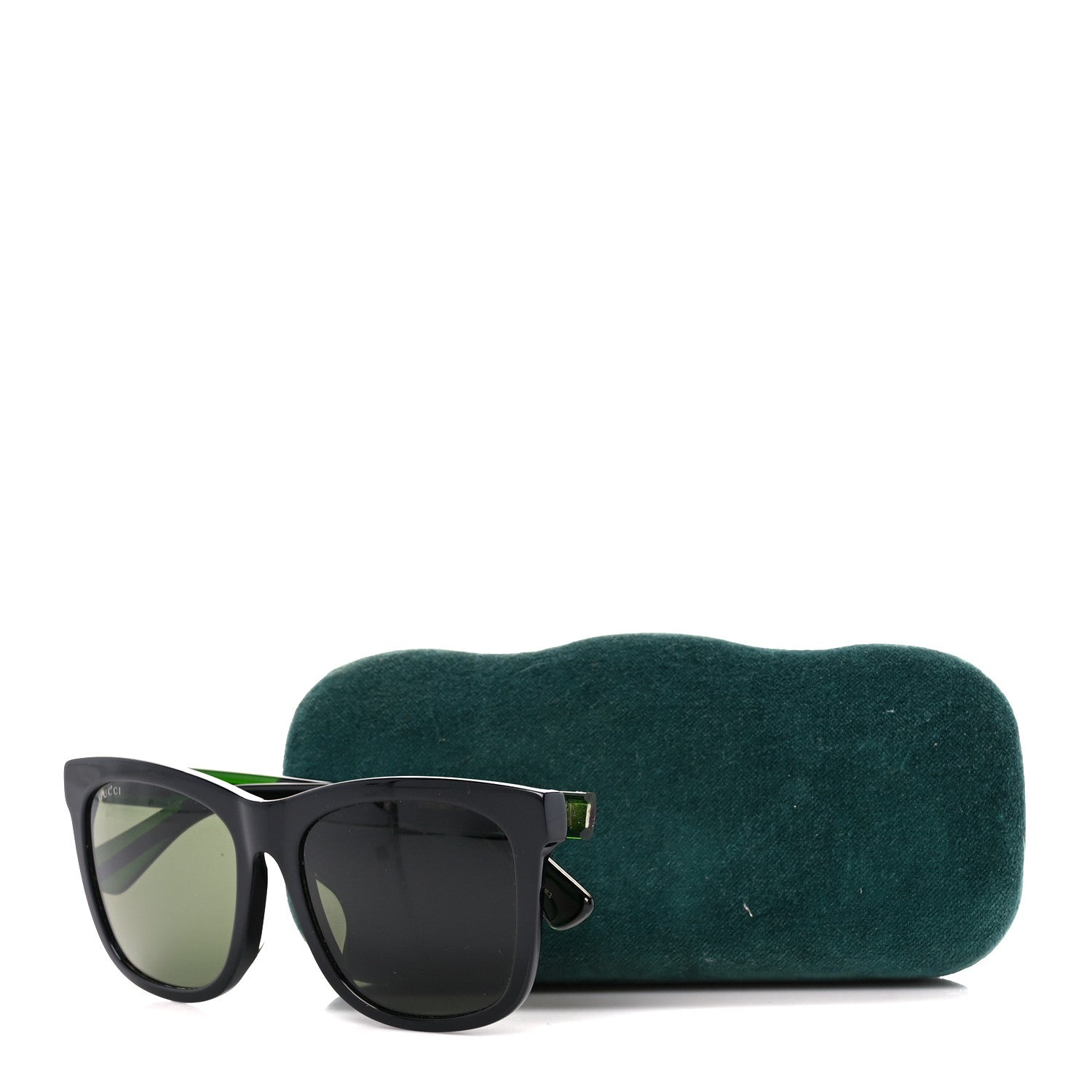 Gucci Acetate Square Frame Web Sunglasses GG0702SKN Black 9 of 9