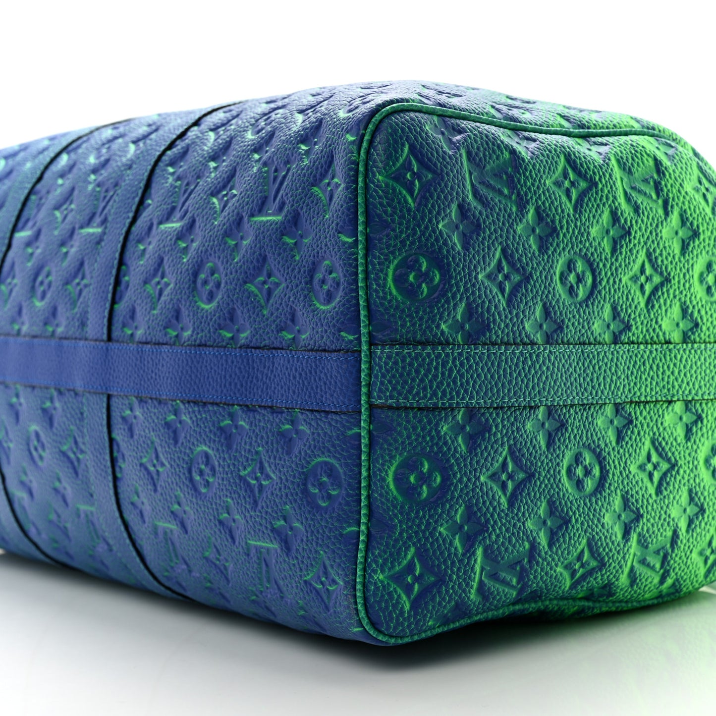 Taurillon Illusion Keepall Bandouliere 50 Bleu Vert