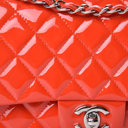 Chanel Patent Calfskin Quilted Medium Double Flap Red 9 of 11