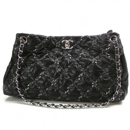 Chanel Nylon Quilted Tweed on Stitch Tote Black 1 of 13