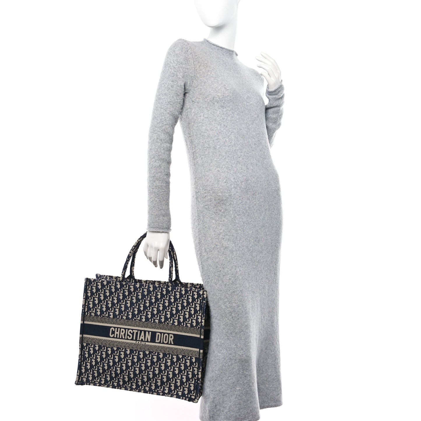 Oblique Large Book Tote Blue Multicolor