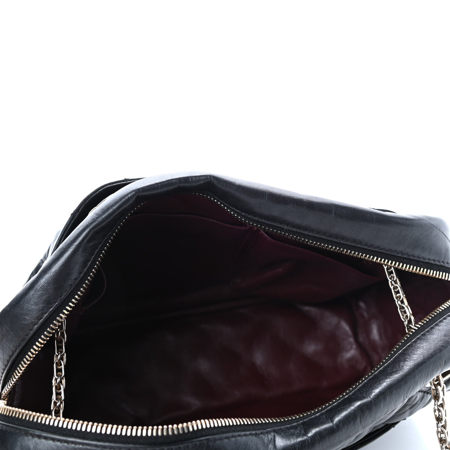 Chanel Aged Calfskin Quilted Medium Reissue Camera Case Black 4 of 4