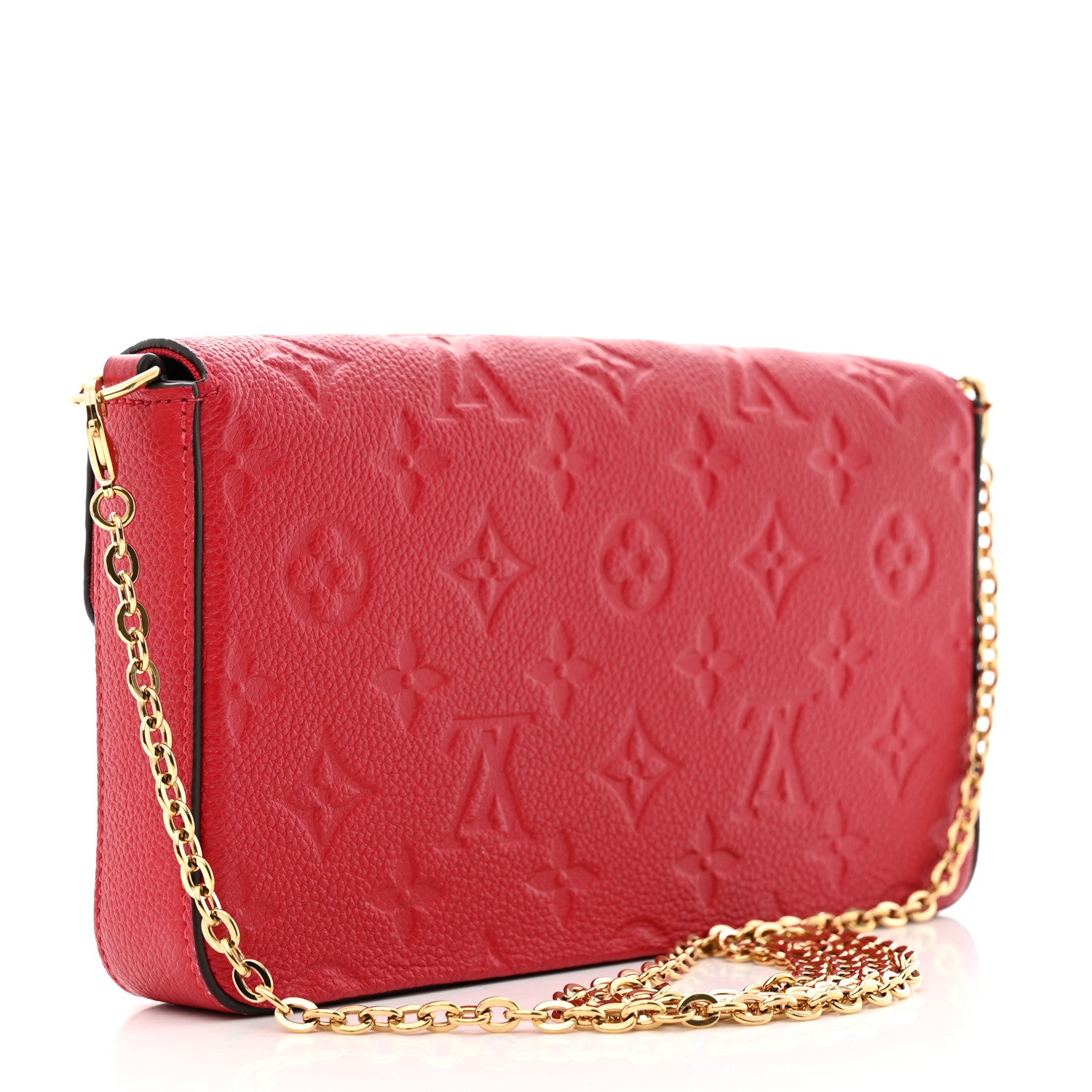 Louis Vuitton Empreinte Pochette Felicie Chain Wallet Scarlet 7 of 16