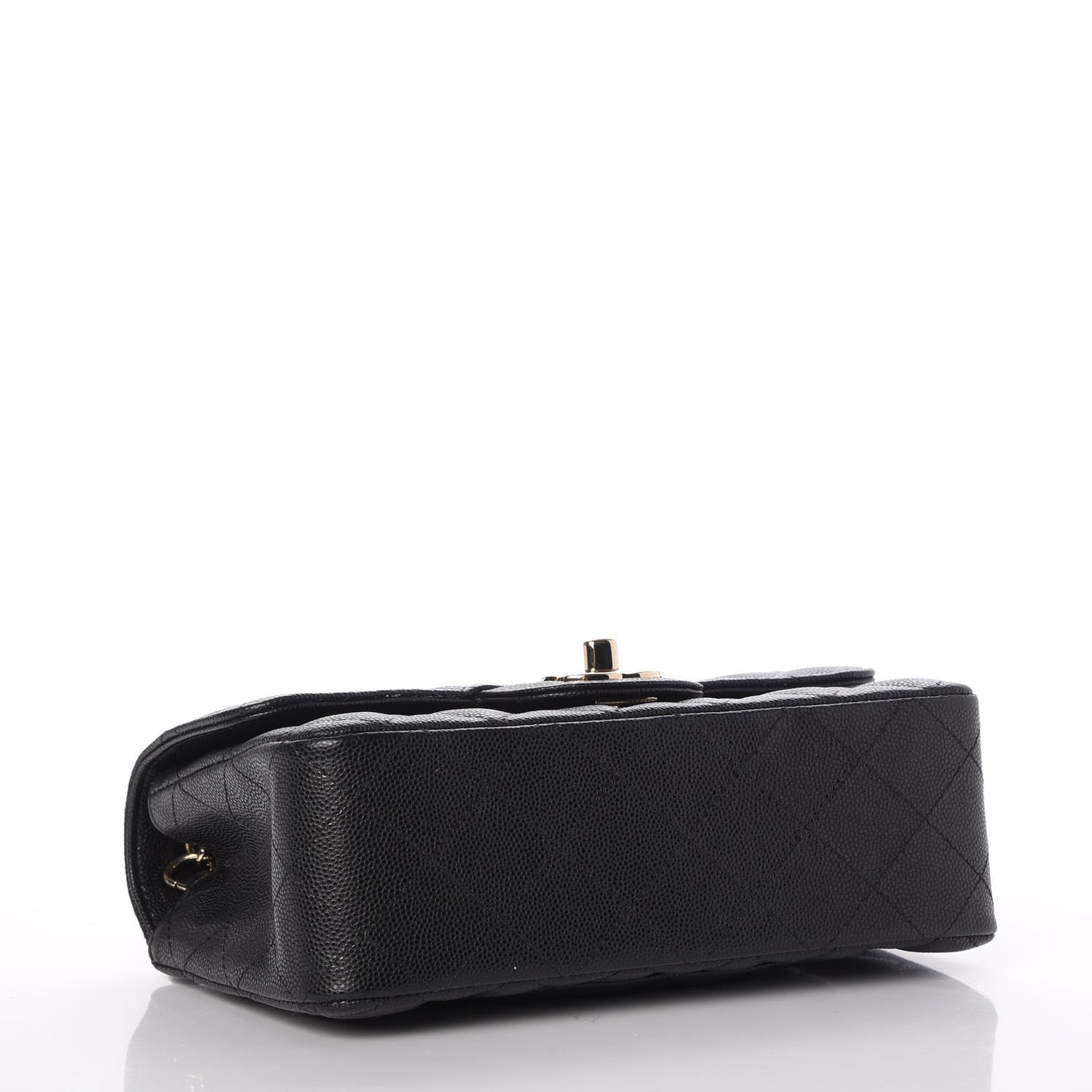Caviar Quilted Mini Rectangular Flap Black