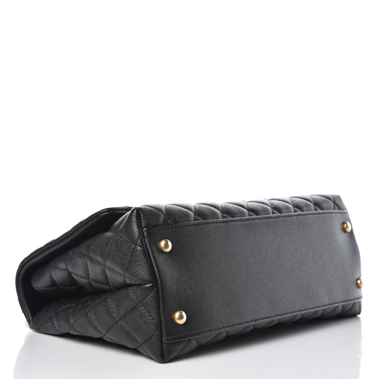 Chanel Caviar Quilted Small Coco Handle Flap Black 4 of 9