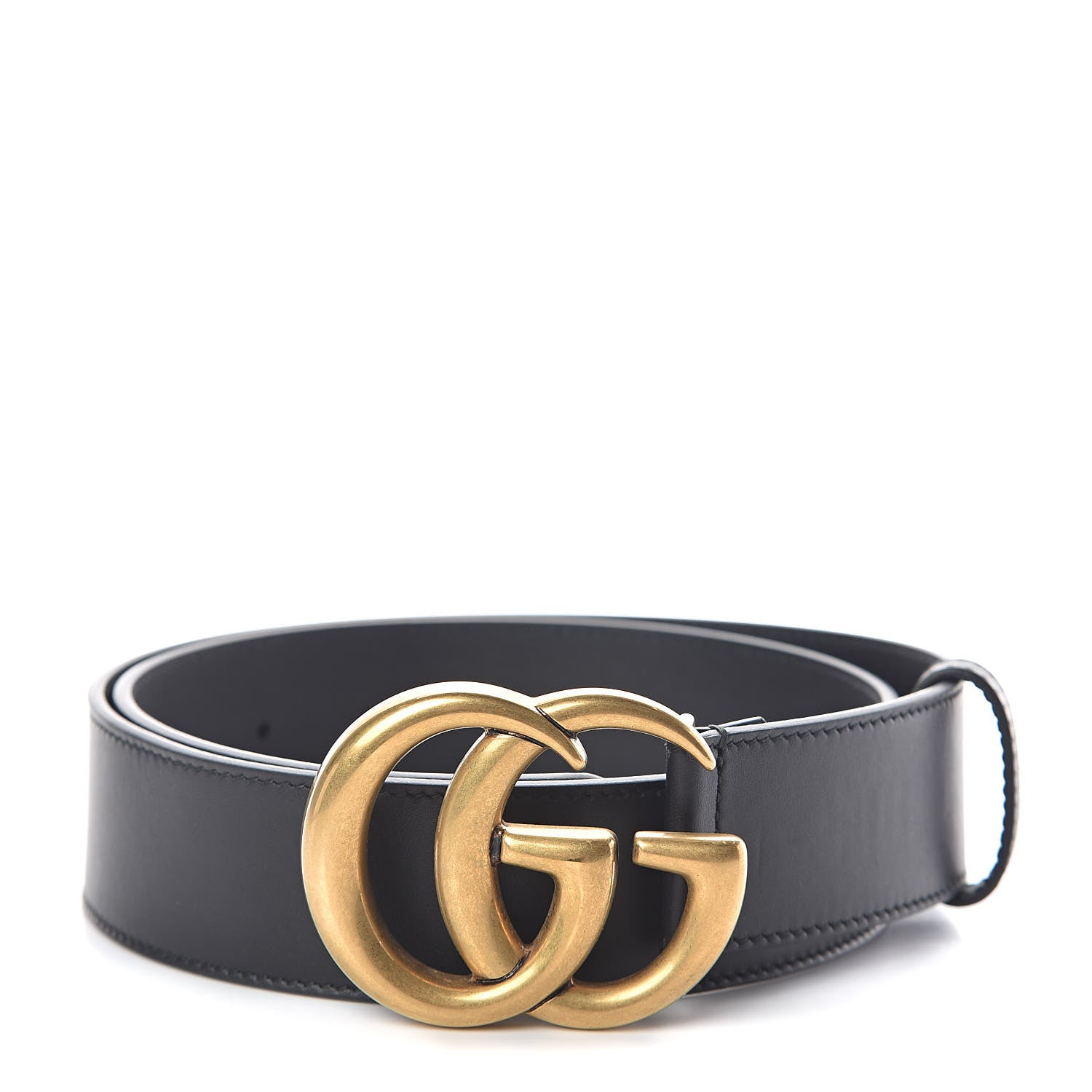 Gucci Calfskin Double G 40mm Belt 80 32 Black 1 of 6