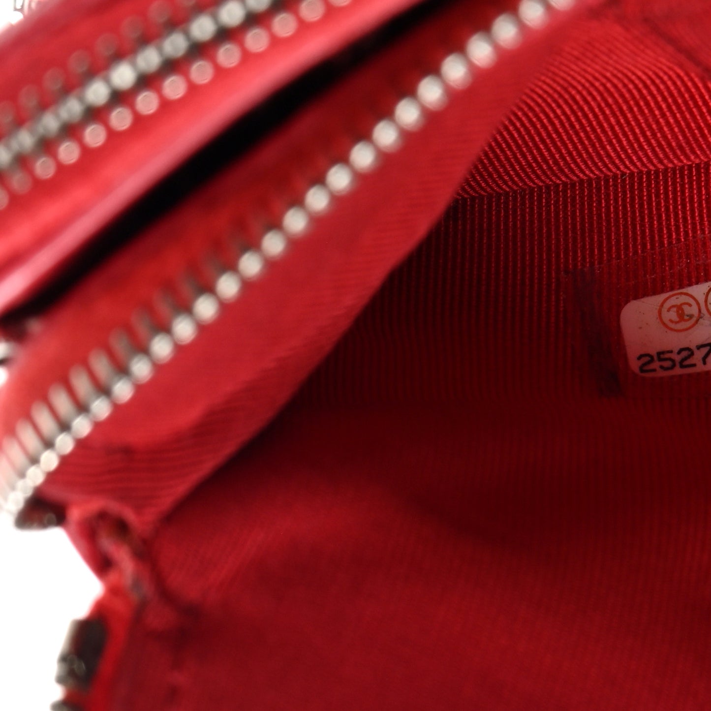 Caviar Chevron Quilted Small Clutch With Chain Light Red