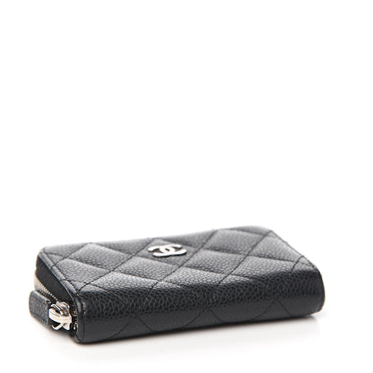 Chanel Caviar Quilted Zip Coin Purse Black 3 of 6