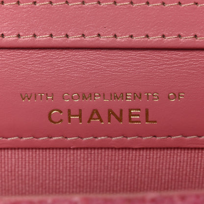Chanel Tweed Quilted Flap Chain Waist Bag Pink 7 of 11