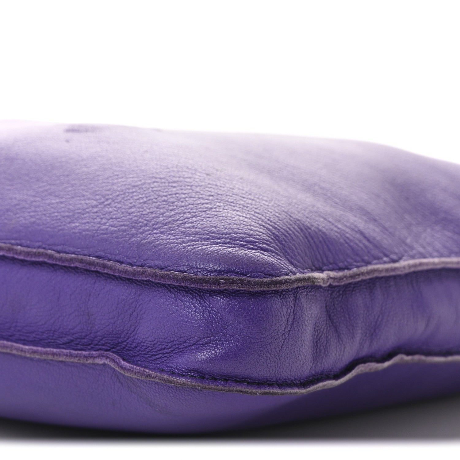 Hermes Lambskin Clou De Selle Pouch Crocus 10 of 12