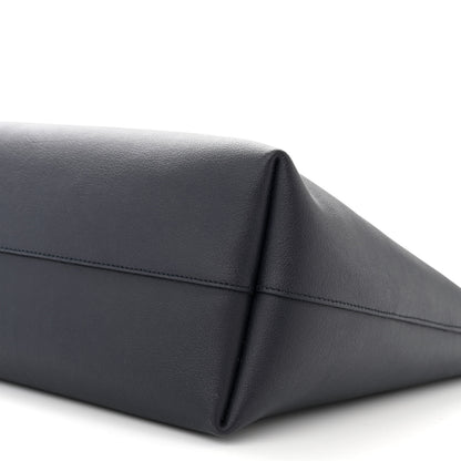 Saint Laurent Calfskin Large Shopping Tote Deep Marine 11 of 11