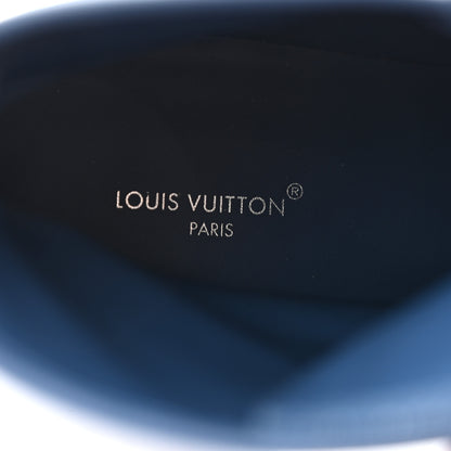Louis Vuitton Calfskin Monogram Denim Laureate Platform Desert Boots 38 Blue 7 of 10