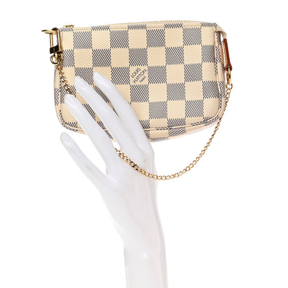 Louis Vuitton Damier Azur Mini Pochette Accessories 2 of 8
