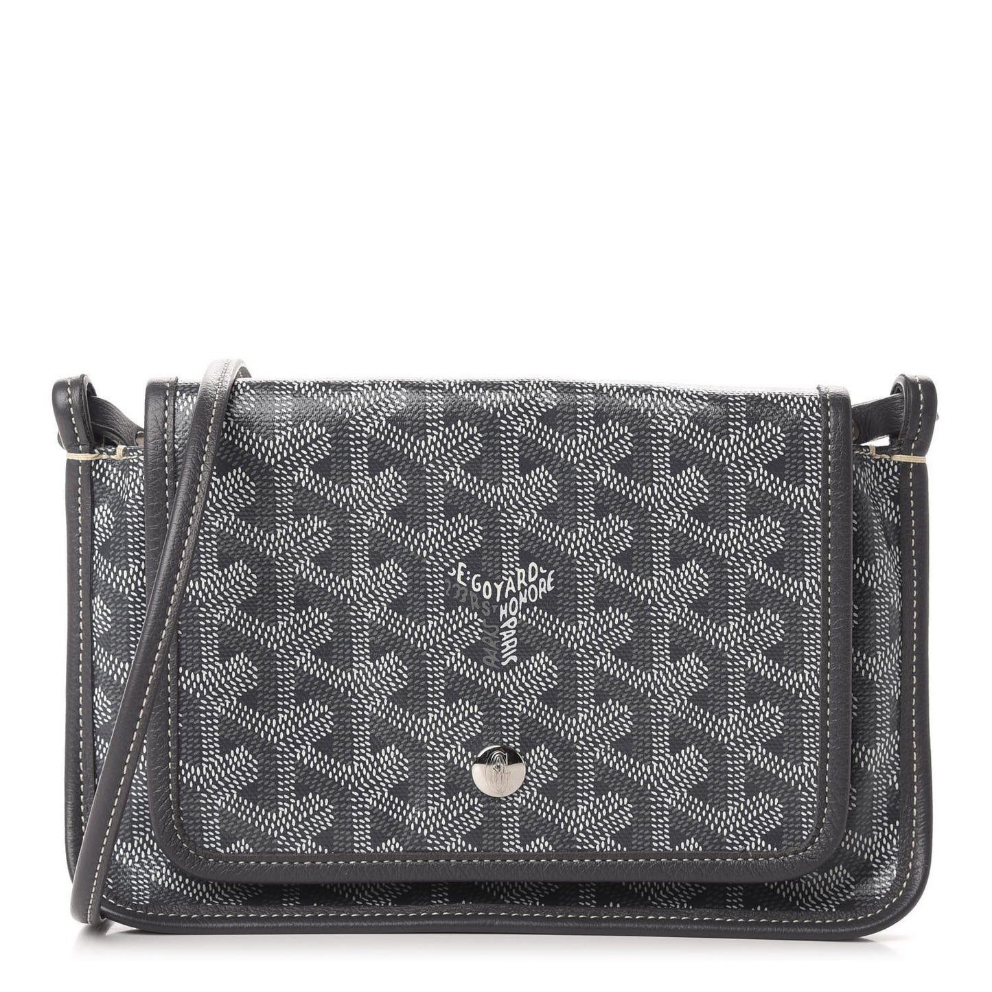 Goyardine Plumet Wallet Clutch Grey