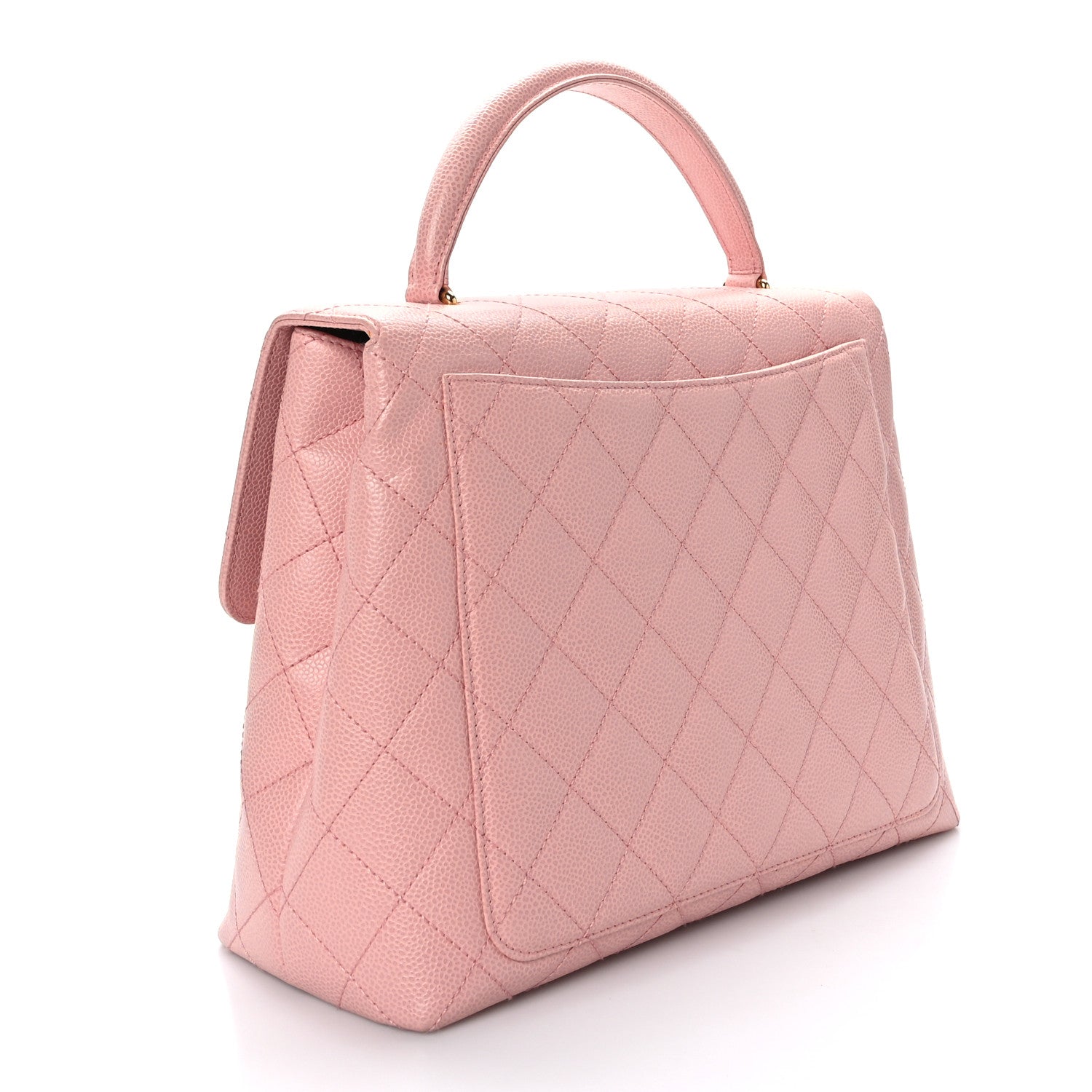 Chanel Caviar Quilted Jumbo Kelly Flap Pink 3 of 9