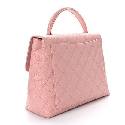 Chanel Caviar Quilted Jumbo Kelly Flap Pink 3 of 9