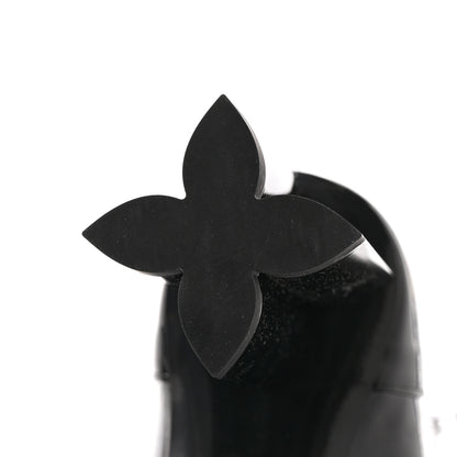 Louis Vuitton Patent Uniformes Silhouette Ankle Boots 37 Black 10 of 10