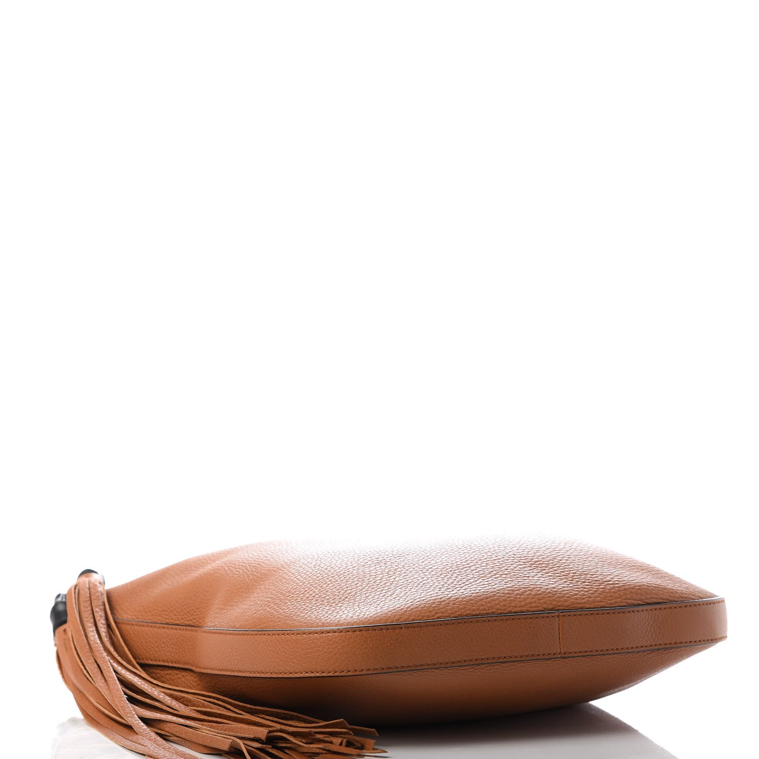 Gucci Pebbled Calfskin Lady Tassel Hobo Bag Brown 4 of 9