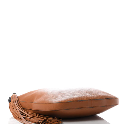 Gucci Pebbled Calfskin Lady Tassel Hobo Bag Brown 4 of 9