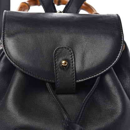 Gucci Calfskin Bamboo Backpack Black 14 of 14