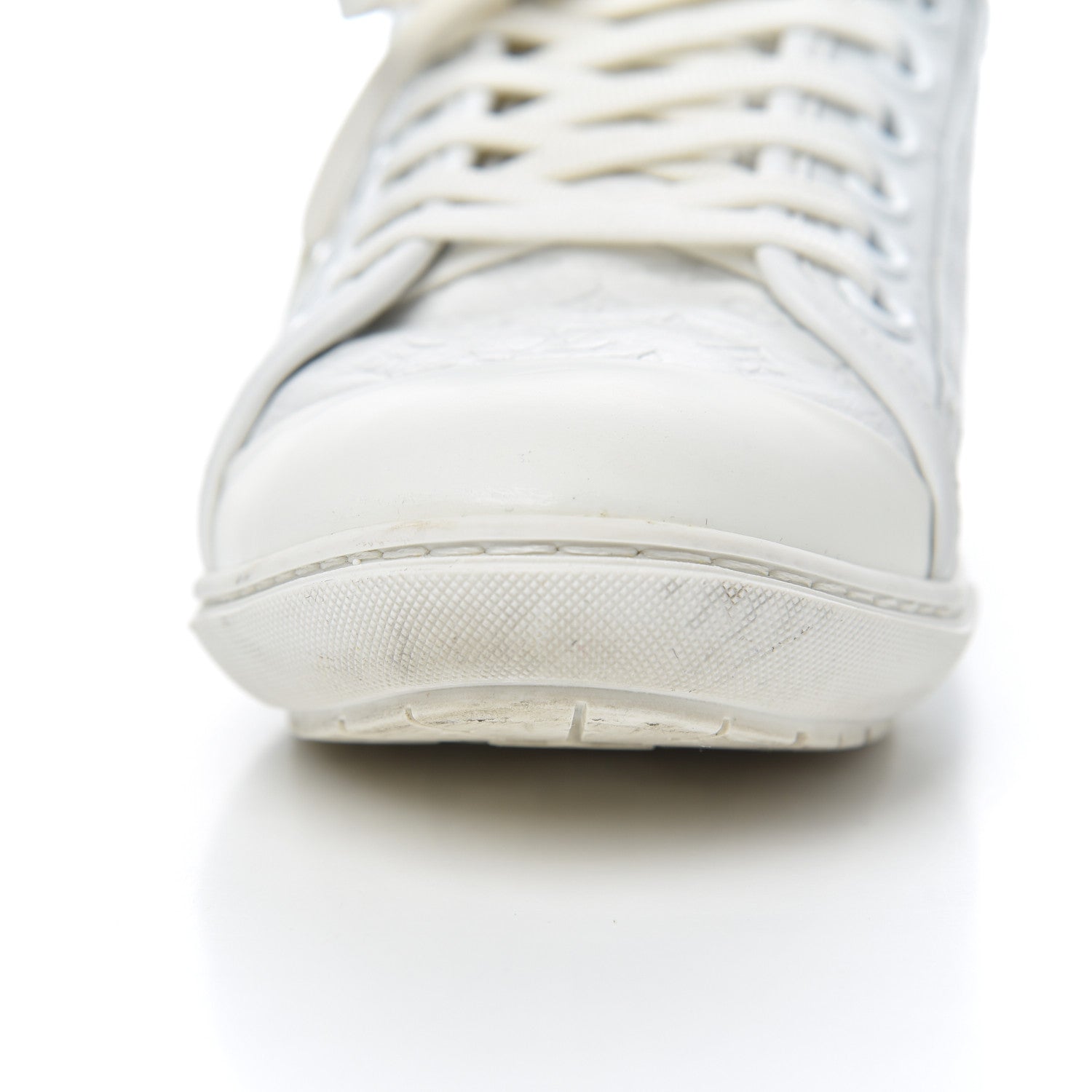 Louis Vuitton Calfskin Embossed Monogram Toucan Sneakers 38 White 11 of 19