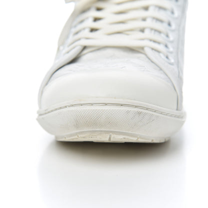 Louis Vuitton Calfskin Embossed Monogram Toucan Sneakers 38 White 11 of 19