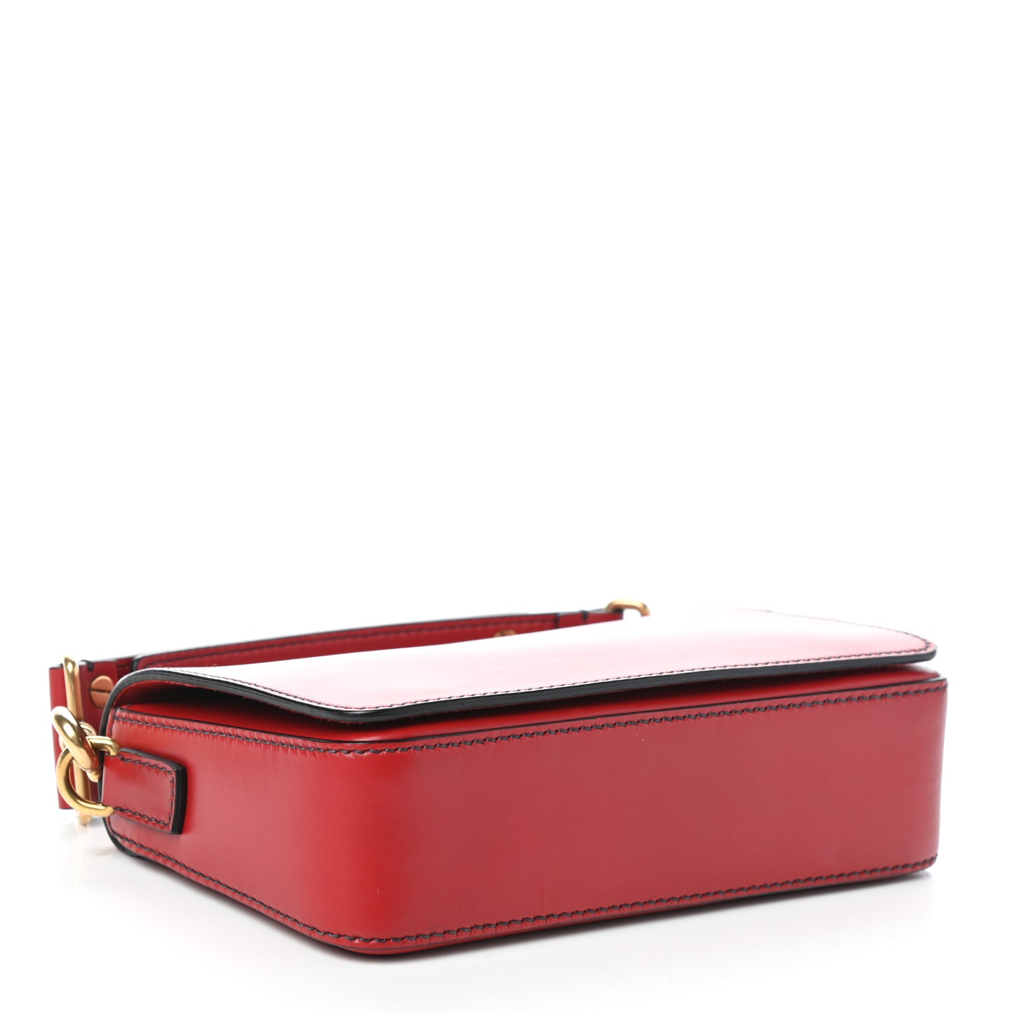 Calfskin J'Adior Flap Bag Red